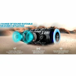 Treblab HD-Max Portable Bluetooth Speaker System - 50 W RMS - Black - 30 Hz to 16 kHz - TrueWireless Stereo - Battery Rechargeable