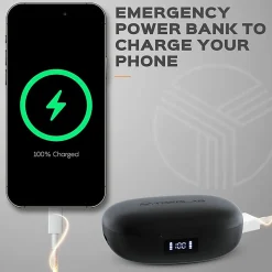 TREBLAB X3 Pro - True Wireless Earbuds with Earhooks - 145H Battery Life, Bluetooth 5.0, IPX5 Waterproof Earbuds - X3PROB