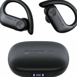 TREBLAB X3 Pro - True Wireless Earbuds with Earhooks - 145H Battery Life, Bluetooth 5.0, IPX5 Waterproof Earbuds - X3PROB