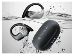 TREBLAB X3-Pro - Wireless Earbuds with Earhooks - 145H Playtime, IPX5 Waterproof Earphones  - X3PROW
