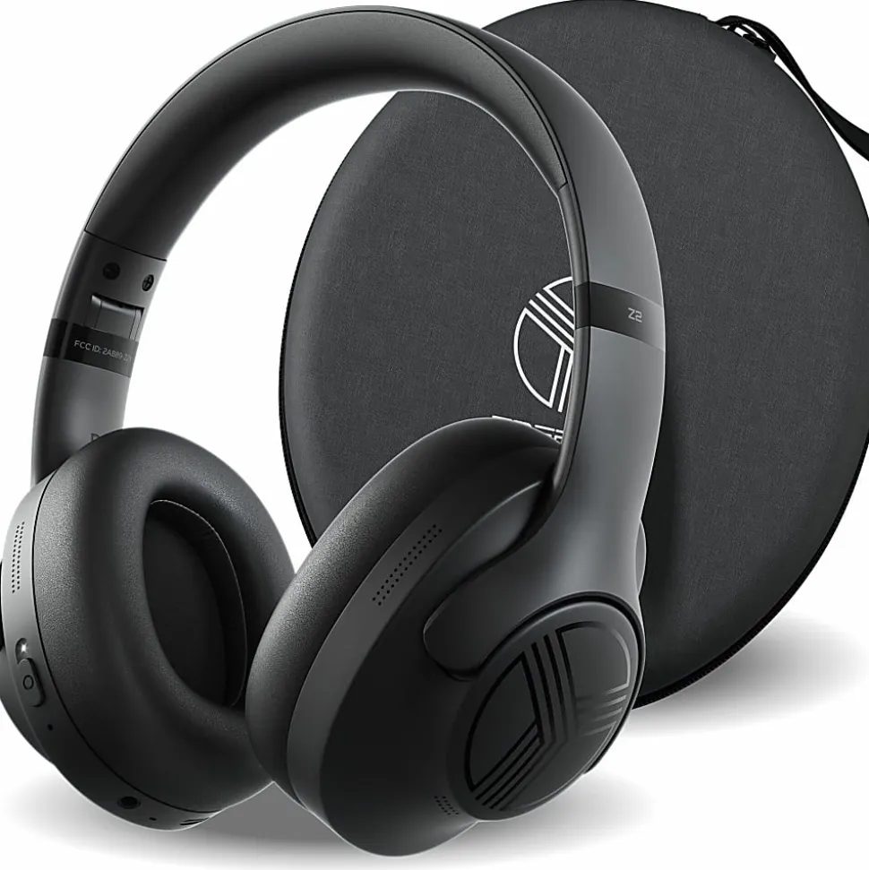 TREBLAB Z2|Over Ear Workout Headphones with Microphone|Bluetooth 5.0, ANC|Wireless Headphones - Z2