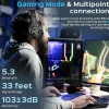 TREBLAB Z2 |Over Ear Workout Headphones with Microphone |Bluetooth 5.0, ANC|Wireless Headphones  - Z2B
