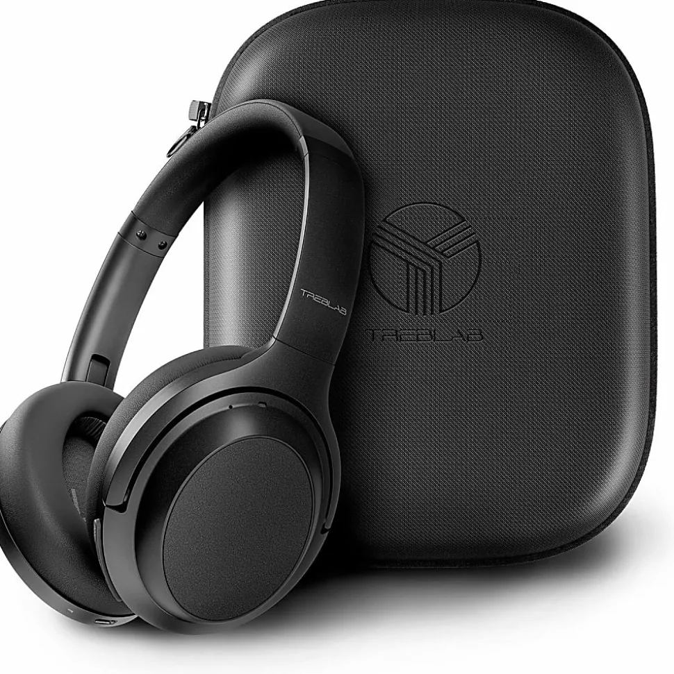Treblab Z7 PRO, Hybrid Active Noise Canceling Headphones with Mic, 45H Playtime, Z7PRO