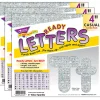 Trend Casual Combo Ready Letters, 4", Silver Sparkle, 182 Letters Per Pack, Set Of 3 Packs