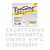 TREND Casual Style Sparkle Letters/Numbers, 4", Silver