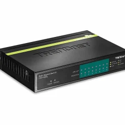 TRENDnet 8-Port Gigabit PoE+ Switch, TPE-TG80G, 8x Gigabit PoE+ Ports, 123W PoE Power Budget, 16 Gbps, Ethernet Splitter