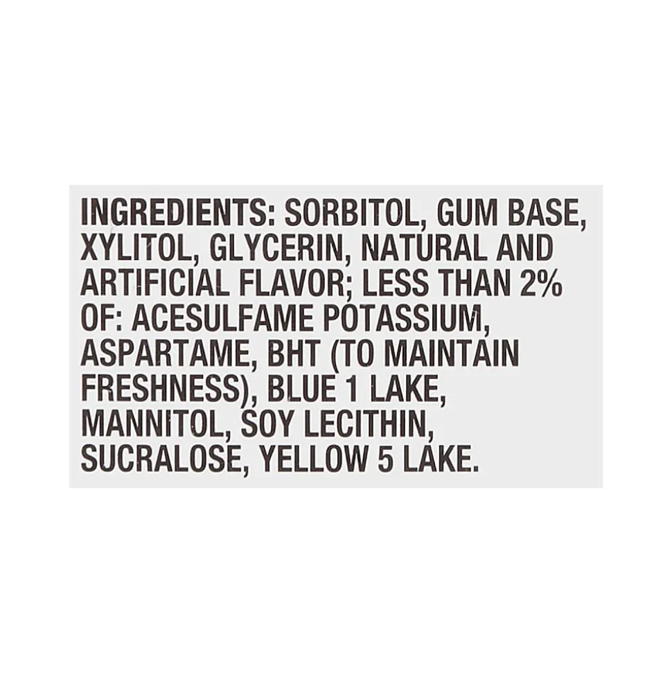 Trident® Sugar-Free Spearmint Gum, 14 Pieces Per Box, Pack Of 12 Boxes