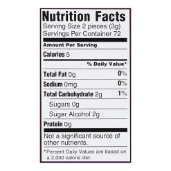 Trident® White Peppermint Sugar-Free Gum, Box Of 9 Packs