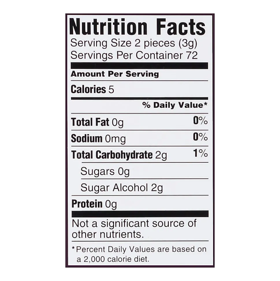 Trident® White Peppermint Sugar-Free Gum, Box Of 9 Packs