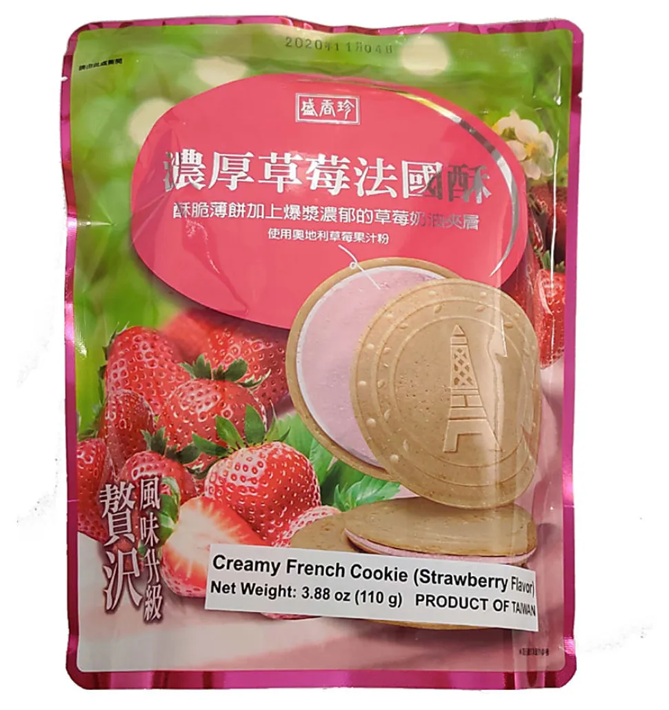 Triko French Cookies Strawberry Flavored