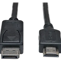 Tripp Lite by Eaton 10ft DisplayPort to HDMI Adapter Converter Cable Video / Audio M/M - DisplayPort/HDMI for Audio/Video Device, Monitor, TV - Black