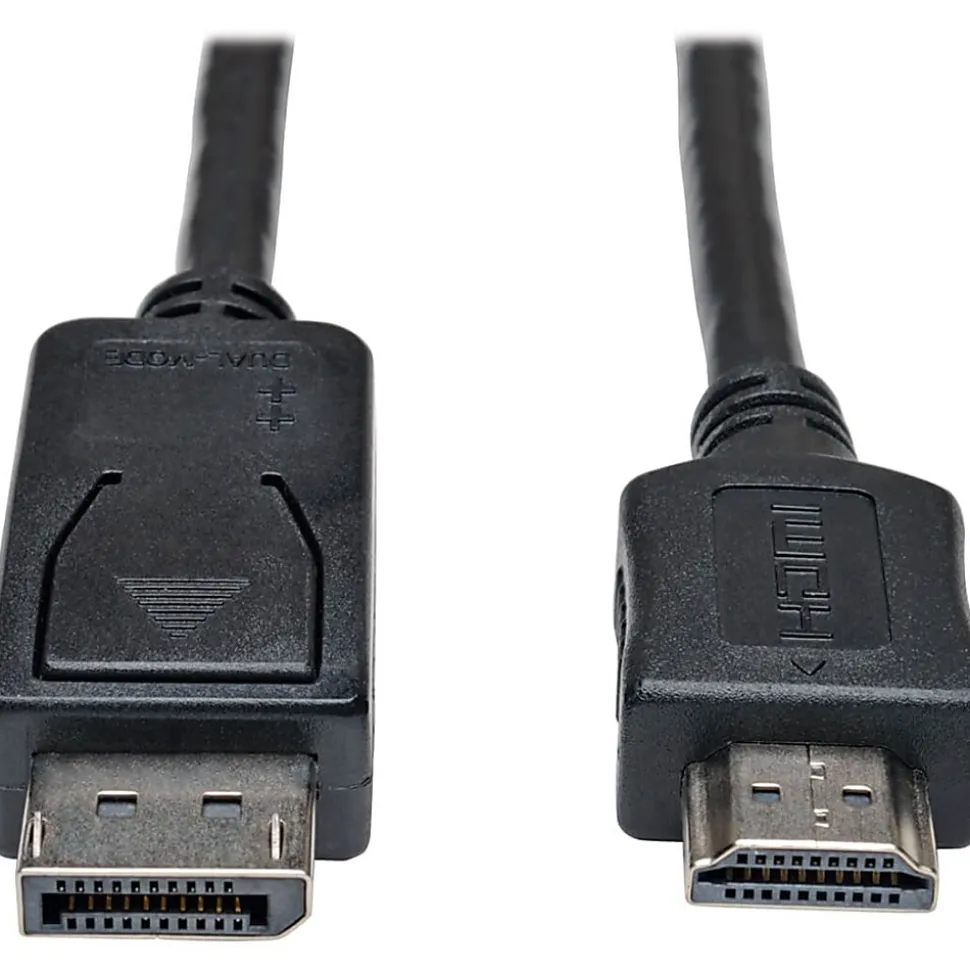 Tripp Lite by Eaton 10ft DisplayPort to HDMI Adapter Converter Cable Video / Audio M/M - DisplayPort/HDMI for Audio/Video Device, Monitor, TV - Black