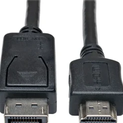 Tripp Lite by Eaton 6ft DisplayPort to HDMI Adapter Cable Video / Audio Cable DP M/M - Male DisplayPort - Type A Male HDMI - 6ft - Black
