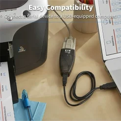 Tripp Lite by Eaton Keyspan USB to Serial Adapter - USB-A Male to DB9 RS232 Male 3 ft. (0.91 m) TAA - Type A Male, DB-9 Male