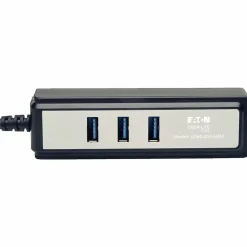 Tripp Lite by Eaton Portable 4-Port USB 3.0 Superspeed Mini Hub w/ Built In Cable - USB - External - 4 USB 3.0 Port(s) with Built In Cable