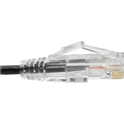 Tripp Lite Cat6 UTP Patch Cable (RJ45) - M/M, Gigabit, Snagless, Molded, Slim, Black, 1 ft. - 1 ft Category 6 Network Cable  - N201S01BK