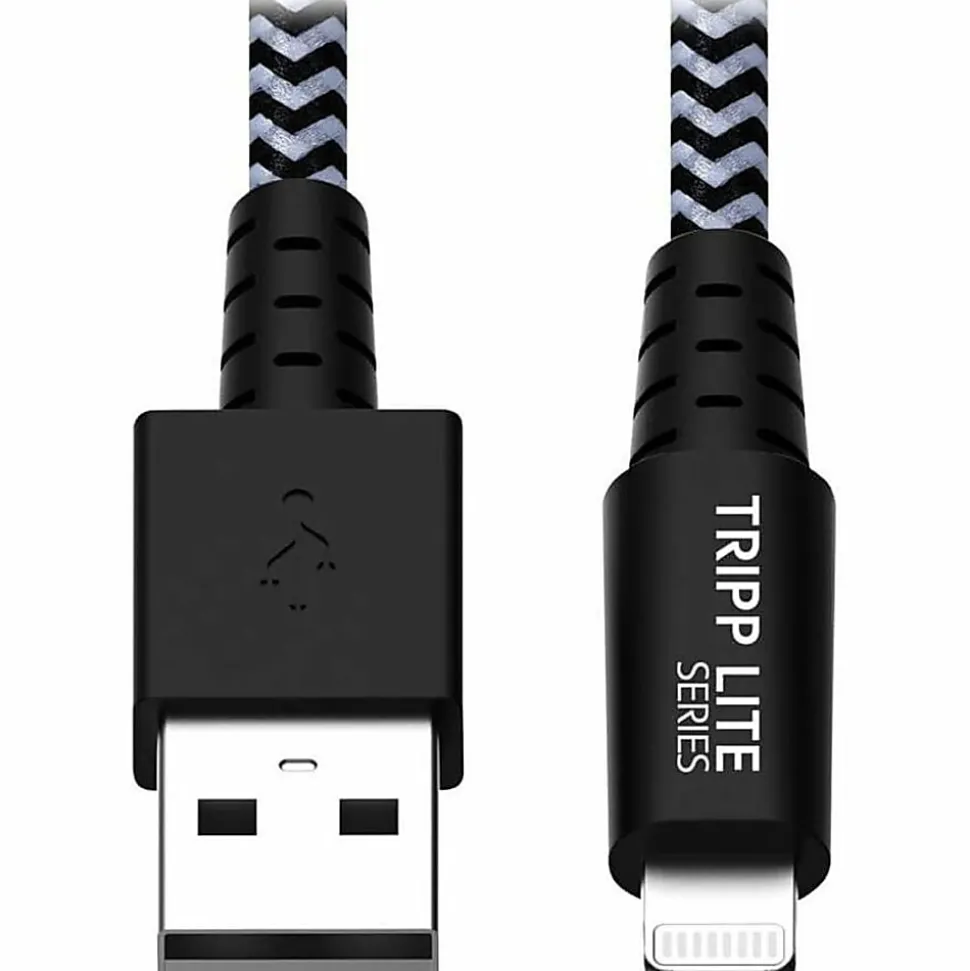 Tripp Lite Heavy Duty Lightning to USB Sync/Charge Cable Apple iPhone iPad 10ft - First End: 1x Type A Male USB - M100010HD