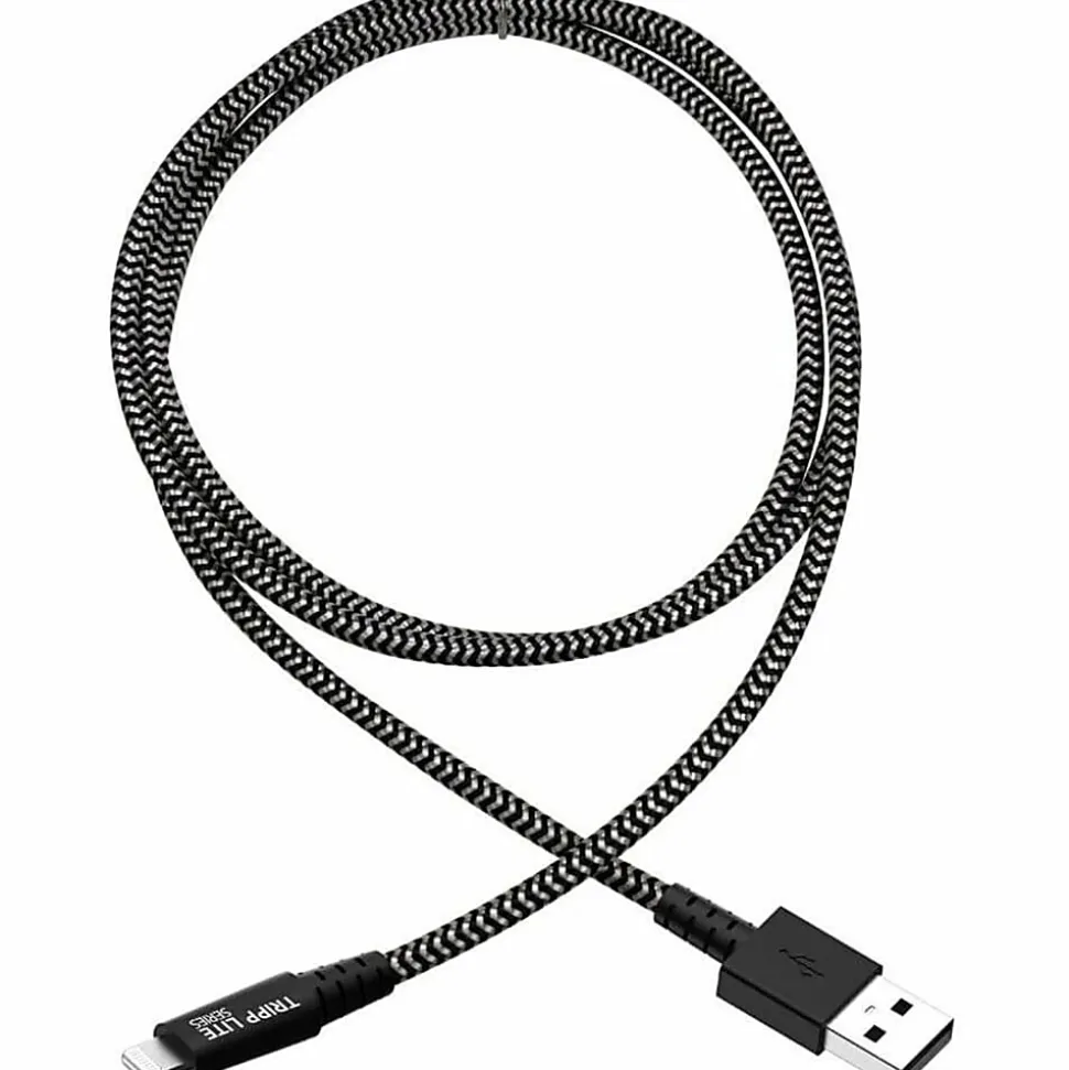 Tripp Lite Heavy Duty Lightning to USB Sync/Charge Cable Apple iPhone iPad 10ft - First End: 1x Type A Male USB - M100010HD