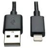 Tripp Lite 10in Lightning USB/Sync Charge Cable for Apple Iphone/Ipad Black 10" 10-pack 10pc - Lightning cable - M10010NBK10