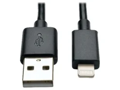 Tripp Lite 10in Lightning USB/Sync Charge Cable for Apple Iphone/Ipad Black 10" 10-pack 10pc - Lightning cable - M10010NBK10