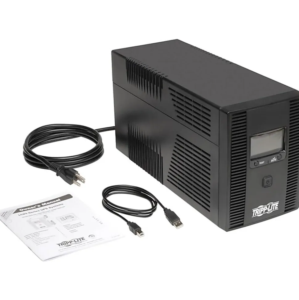 Tripp Lite UPS Smart 1500VA 900W Tower LCD Battery Back Up AVR Coax RJ45 USB