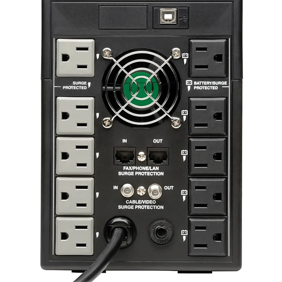 Tripp Lite UPS Smart 1500VA 900W Tower LCD Battery Back Up AVR Coax RJ45 USB