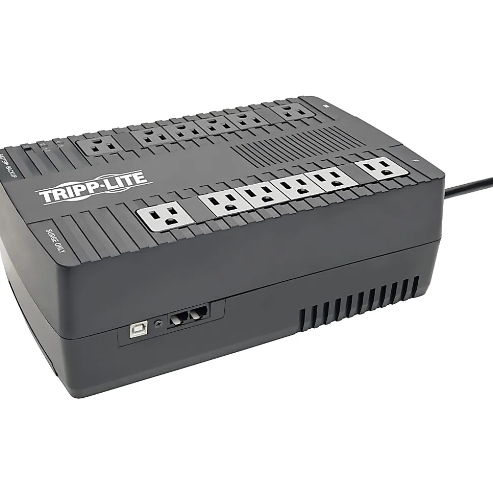 Tripp Lite UPS 750VA 450W Desktop Battery Back Up AVR Compact 120V USB RJ11