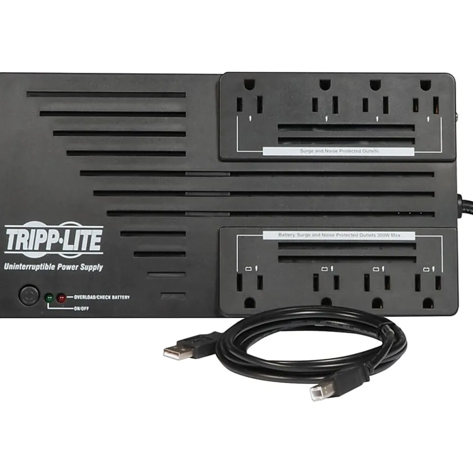 Tripp Lite UPS 550VA 300W Desktop Battery Back Up AVR Compact 120V USB RJ11