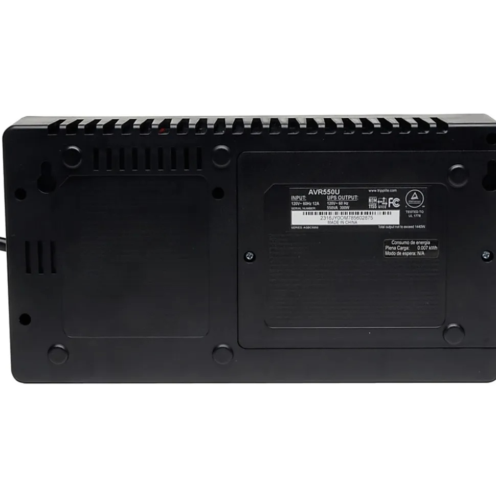 Tripp Lite UPS 550VA 300W Desktop Battery Back Up AVR Compact 120V USB RJ11