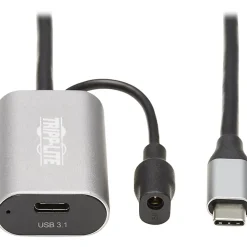 Tripp Lite USB C Active Extension Cable USB C to USB C USB 3.1 Gen 1 M/F 5M - First End: 1x Type C Female USB, First End: 1x Power - U33005MC2C