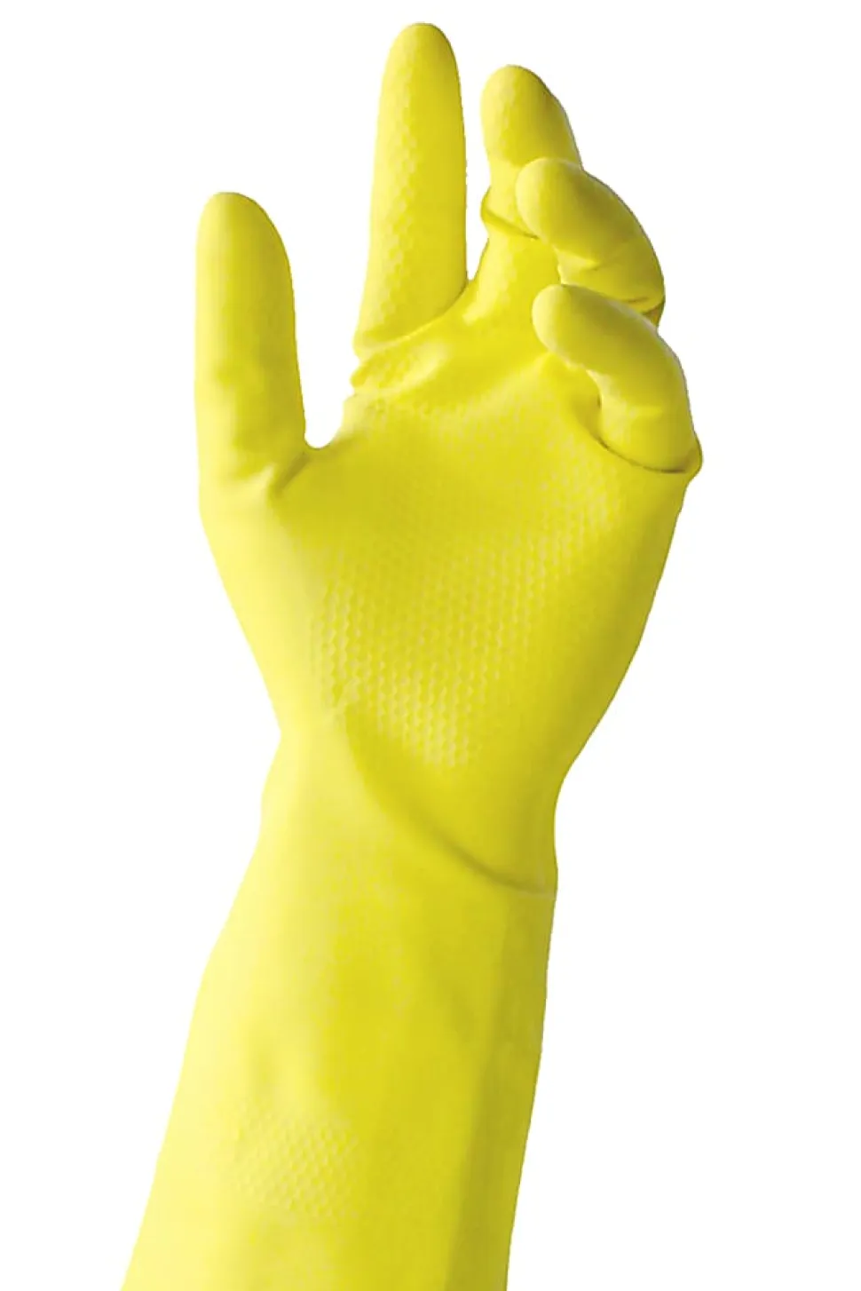 Tronex Extra-Strength Multipurpose Flock-Lined Latex Gloves, X-Large, Yellow, Pack Of 144 Gloves