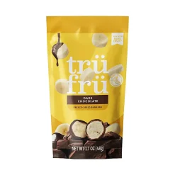 Tru Fru Hyper-Dried Grab & Go Dried Bananas In Dark Chocolate, 1.7 Oz, Total Qty 12