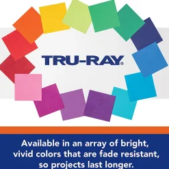 Tru-Ray Construction Paper, Heavyweight, 12" x 18", Holiday Green, 50 Sheets Per Pack, Set Of 5 Packs
