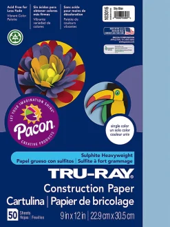 Tru-Ray® Construction Paper, 50% Recycled, 9" x 12", Festive Green, Pack Of 50