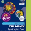 Tru-Ray® Construction Paper, 50% Recycled, 9" x 12" Brilliant Lime, Pack Of 50