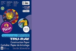 Tru-Ray® Construction Paper, 50% Recycled, 9" x 12", Shocking Pink, Pack Of 50
