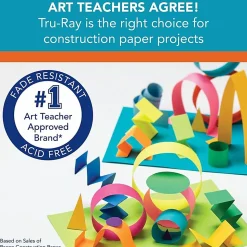 Tru-Ray® Construction Paper, 50% Recycled, 18" x 24", Sky Blue, Pack Of 50