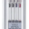 TUL® BP Series Retractable Ballpoint Pens, Medium Point, 1.0 mm, Silver Barrel, Assorted Inks, Pack Of 4 Pens