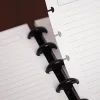 TUL® Custom Note-Taking System Discbound Notebook With Leather Cover, Letter Size, Narrow Ruled, 60 Sheets, Purple