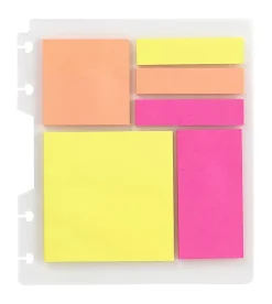 TUL® Discbound Bright Sticky Note Pads, Assorted Colors, 25 Sheets Per Pad, 1 Dashboard of 6 Assorted Pads