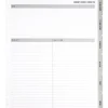 2027 TUL® Discbound Monthly Planner Refill Pages Set With 12 Tab Dividers, Letter Size, Gray, January To December, Total Qty 1