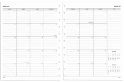 2027 TUL® Discbound Monthly Planner Refill Pages Set With 12 Tab Dividers, Letter Size, Gray, January To December, Total Qty 1