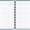 TUL® Discbound Monthly Planner Starter Set, Undated, Letter Size, Leather Cover, Teal