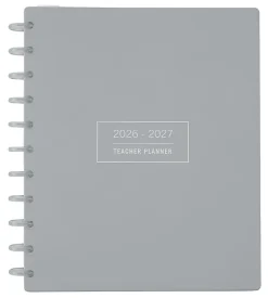 2026-2027 TUL® Discbound Monthly Teacher Planner, Letter Size, Gray, July To June