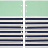 TUL® Discbound Notebook Covers, Junior Size, Mint Stripes, Pack of 2 Covers