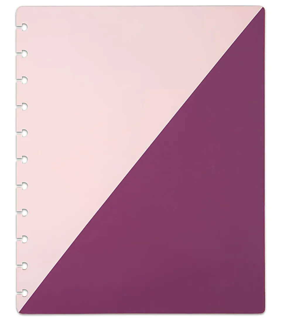 TUL® Discbound Notebook Covers, Letter Size, Pink/Purple, Pack of 2 Covers