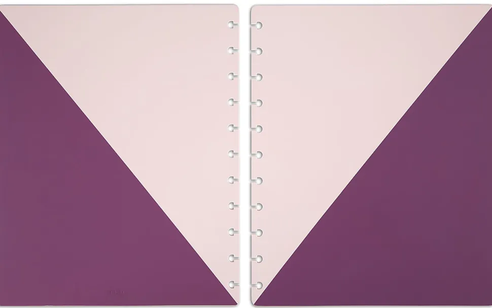 TUL® Discbound Notebook Covers, Letter Size, Pink/Purple, Pack of 2 Covers