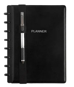 TUL® Discbound Notebook Pen Loop Holders, Letter/Junior Sizes, Black, Set Of 2 Holders