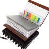 TUL® Discbound Notebook With Die-Cut Leather Cover, Junior Size, Narrow Ruled, 60 Sheets, Pink/Rose Gold