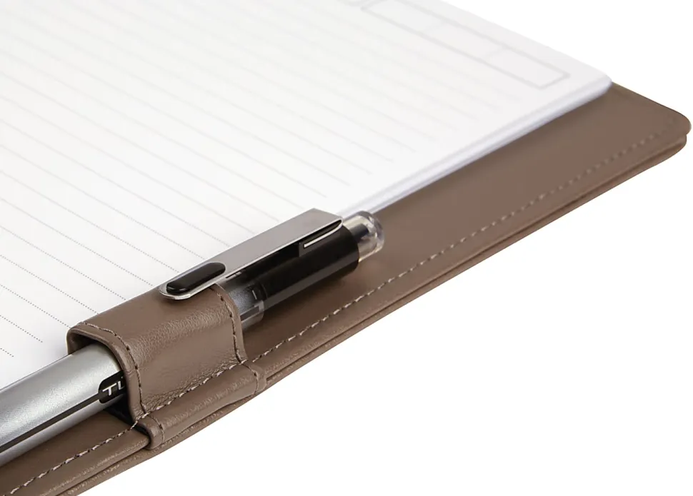 TUL® Discbound Notebook With Die-Cut Leather Cover, Junior Size, Narrow Ruled, 60 Sheets, Pink/Rose Gold